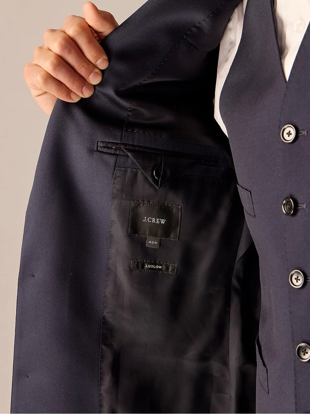 J. Crew Ludlow Slim-fit tuxedo jacket in Italian wool Size 44 L NWT $698 50678